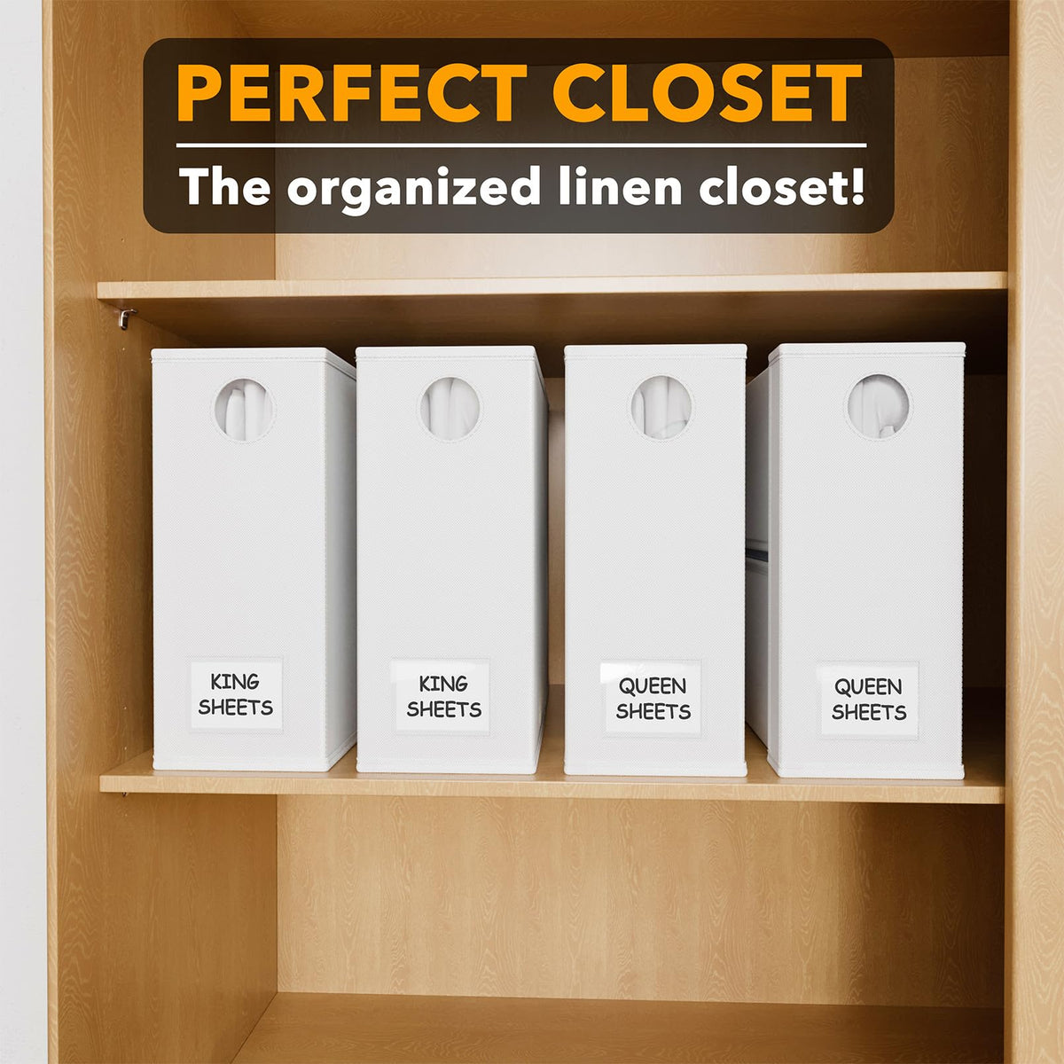 SpaceAid sturdy fabric construction supports queen and king sheet sets.