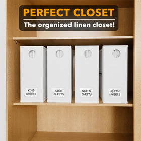 SpaceAid sturdy fabric construction supports queen and king sheet sets.