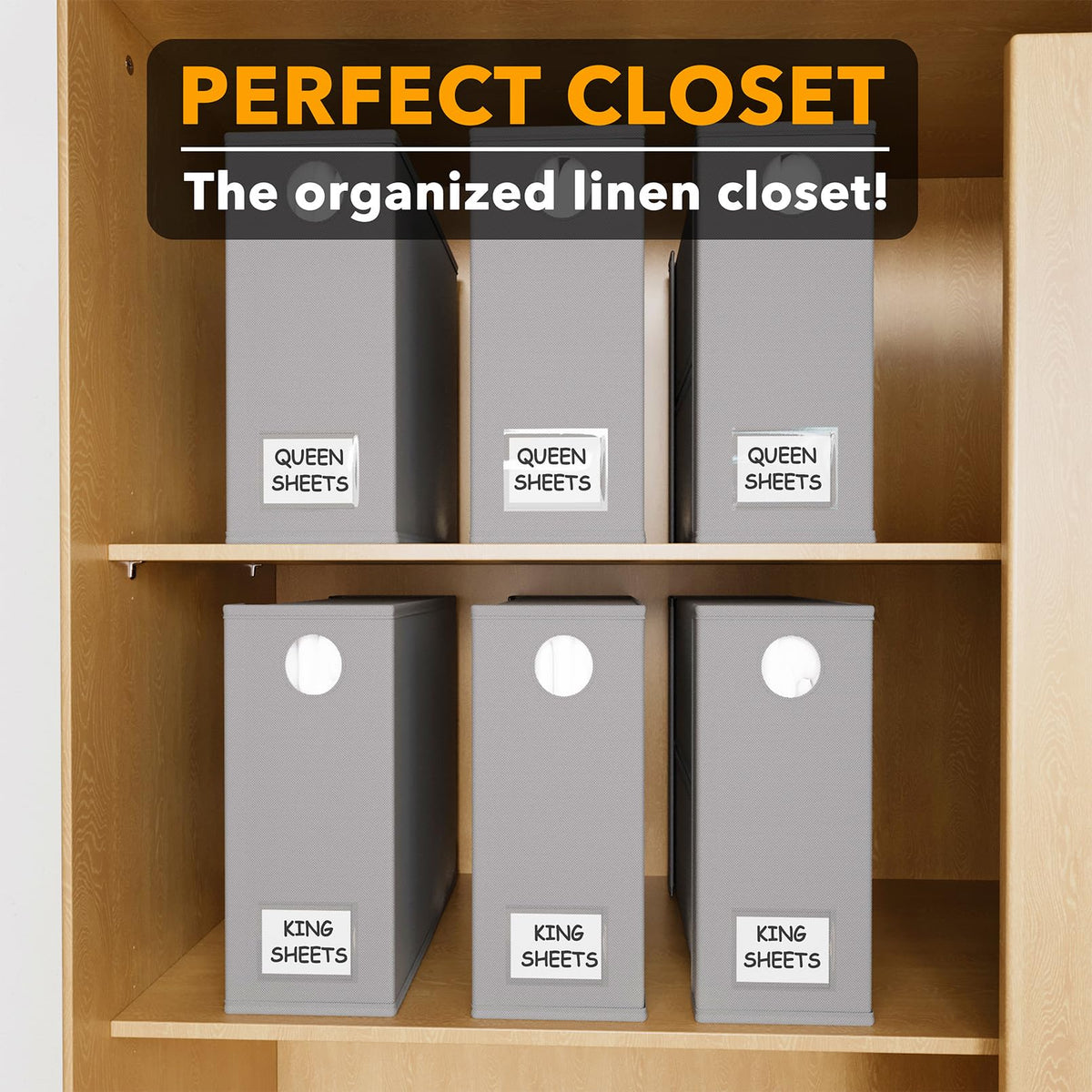 SpaceAid sturdy fabric construction offers durable storage for multiple bedding items.