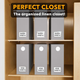 SpaceAid sturdy fabric construction offers durable storage for multiple bedding items.