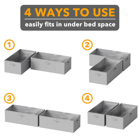 SpaceAid under-bed bin ideal for dorm and bedroom organization