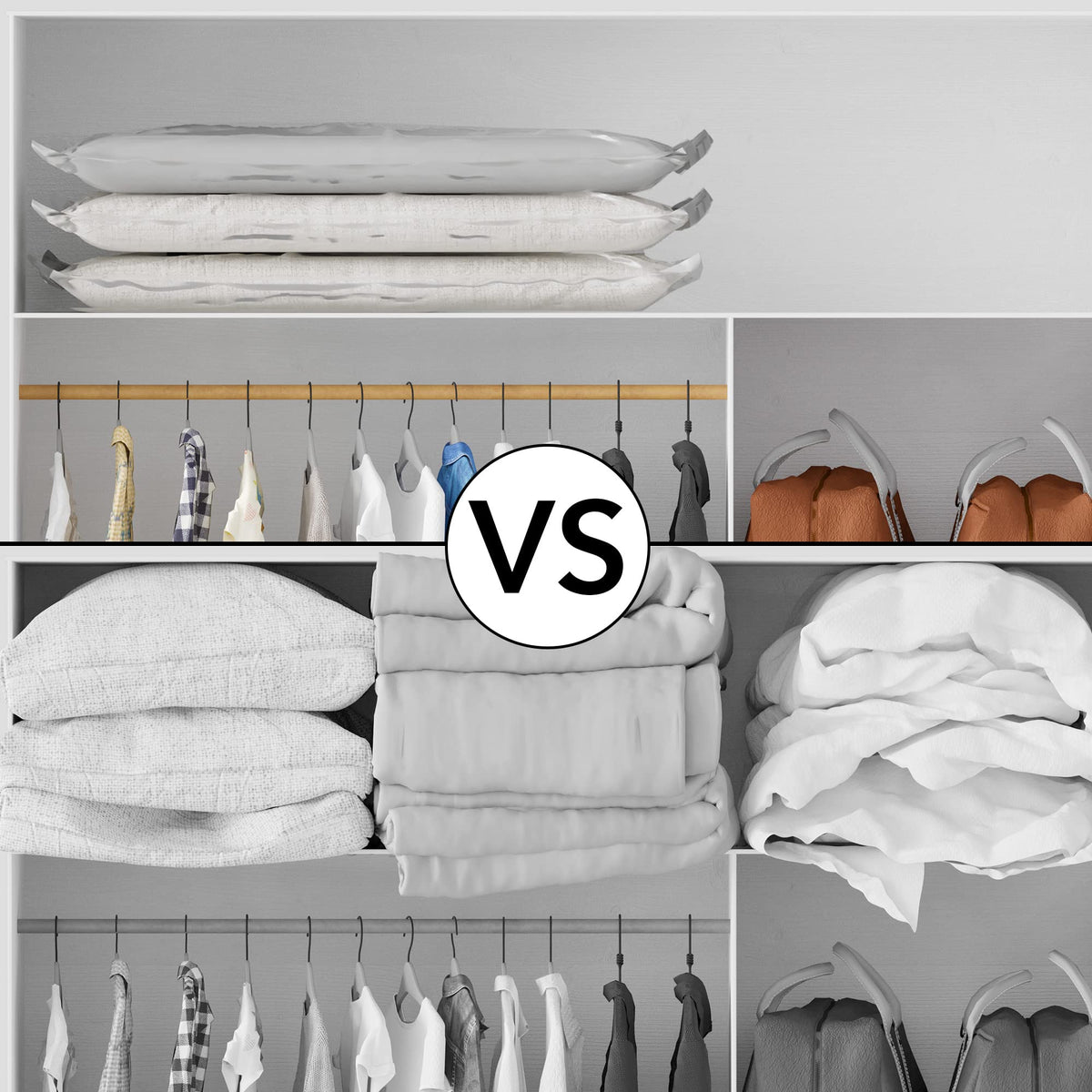 SpaceAid vacuum bags keep pillows fresh with airtight protection.