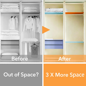 SpaceAid underbed storage bags maximize hidden space efficiently.