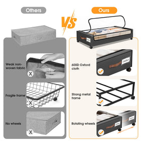 SpaceHacks under bed storage has large capacity for clothes and blankets