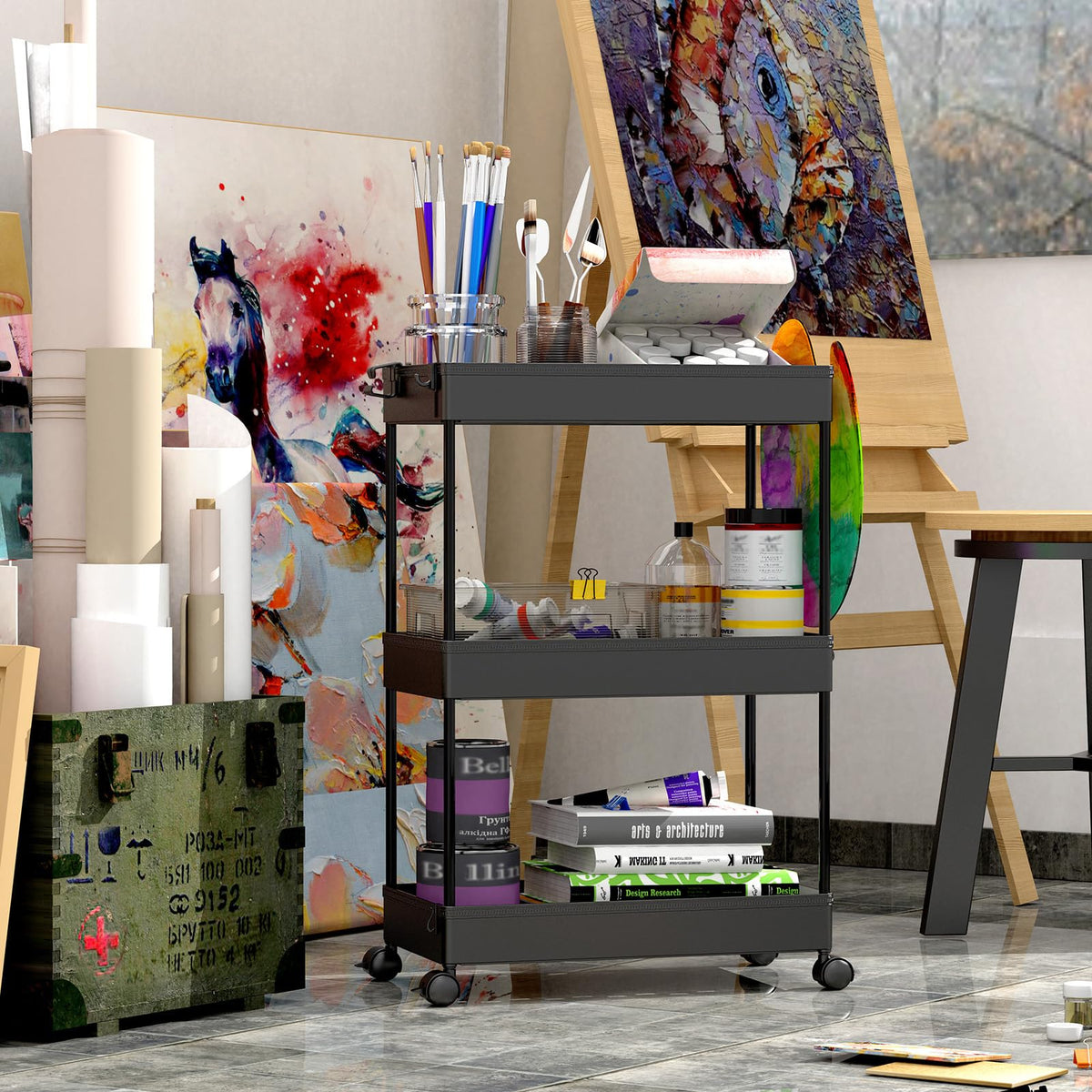 SpaceKEEPER adjustable shelves offer flexible configurations for counters.