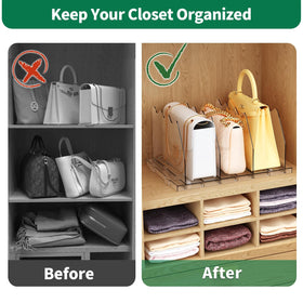 Spacekeeper clear design storage gift idea for handbag enthusiasts
