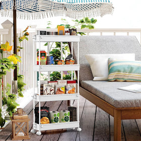 SPACEKEEPER easy-assembly plastic shelving for fast setup.