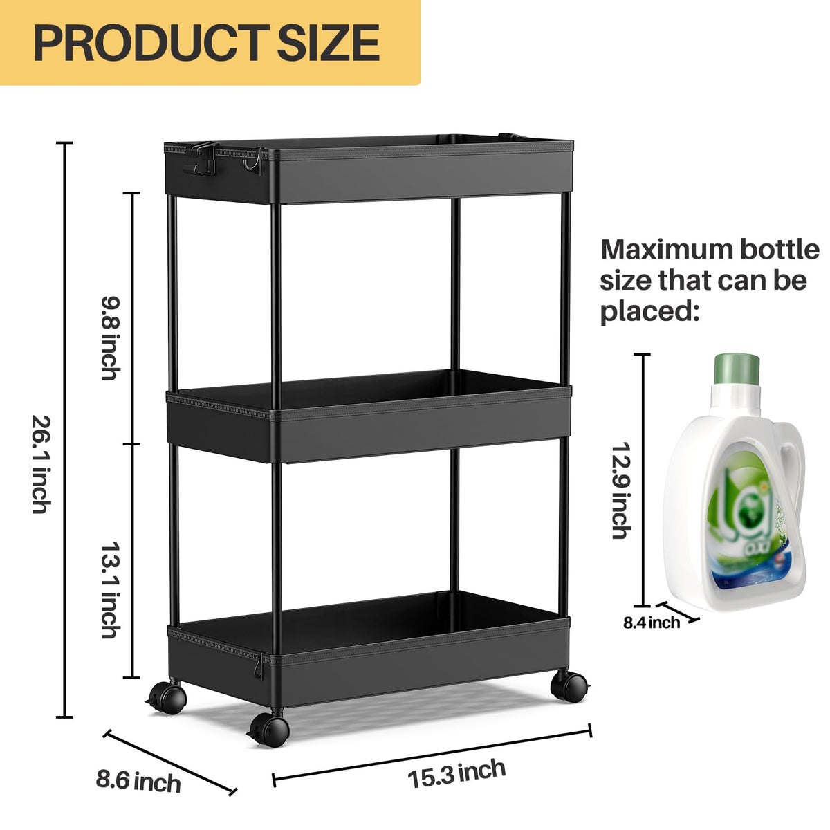 SpaceKEEPER mobile shelving unit is easy to move between rooms.