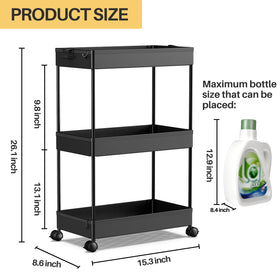 SpaceKEEPER mobile shelving unit is easy to move between rooms.