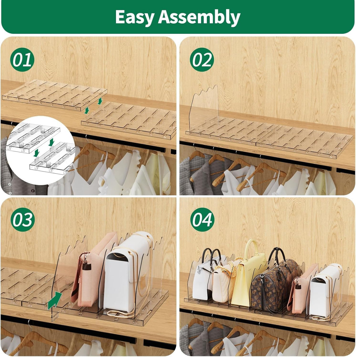 Spacekeeper multi-use divider doubles as file and utensil organizer.