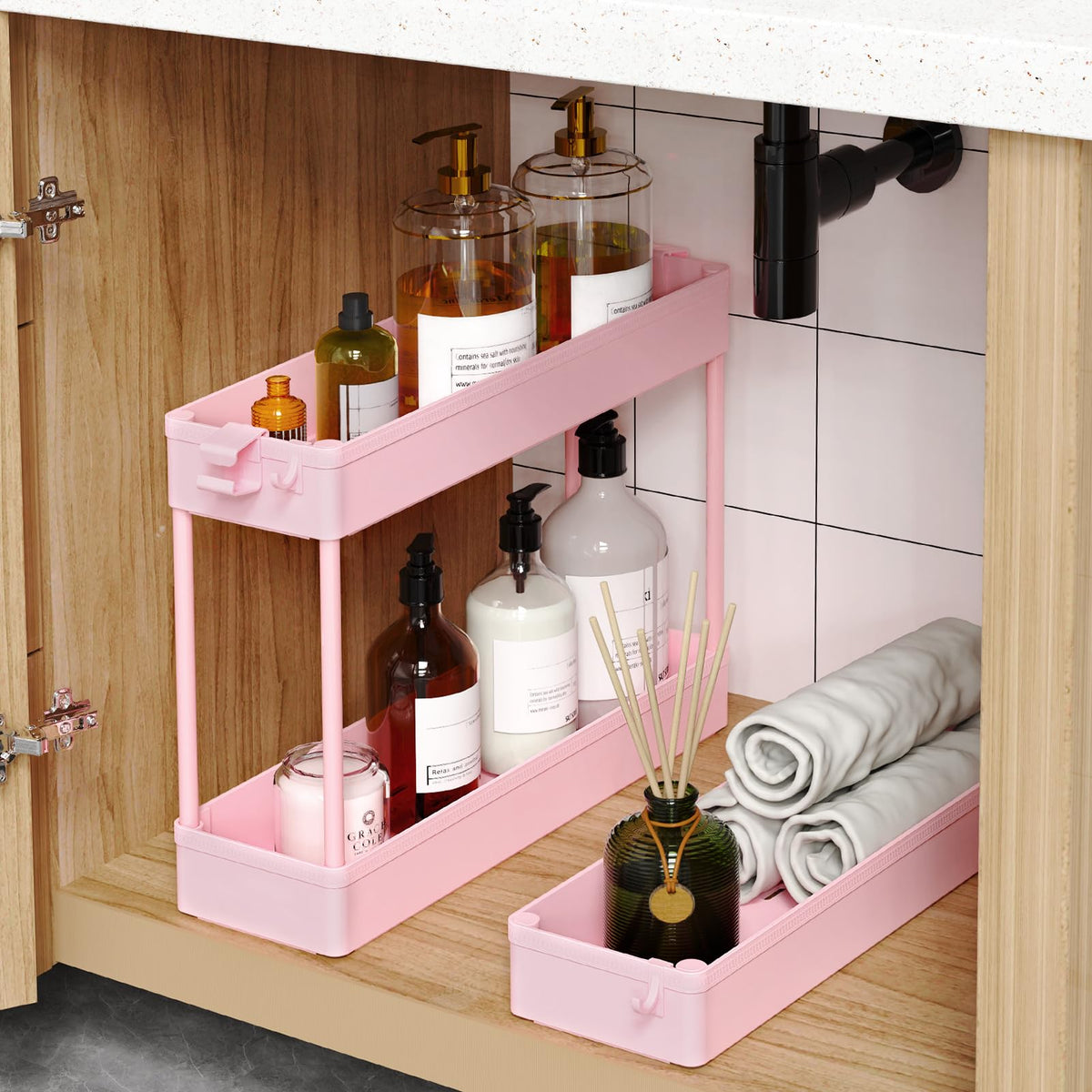 SPACEKEEPER Slim Cart with removable shelves for flexible organization