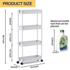 SPACEKEEPER adjustable shelves configured for two or three shelves