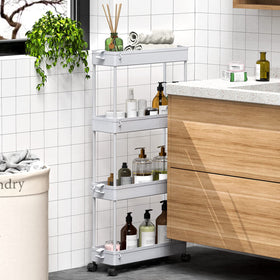 SPACEKEEPER slim 4-tier design fitting narrow countertops and cabinets