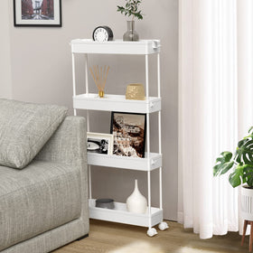 SPACELEAD Slim Storage Cart fits bathroom to kitchen storage needs.
