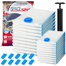 Spacesaver 20-pack vacuum bags ready for bedding and clothing storage.