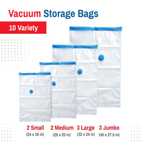Spacesaver 2M bag compressing blankets for compact storage