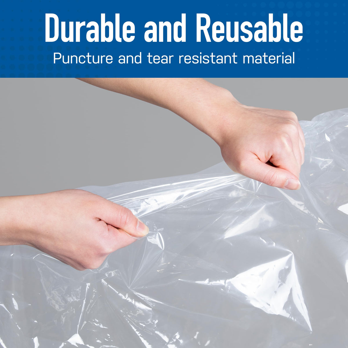 Spacesaver durable reusable bags for long-term storage.