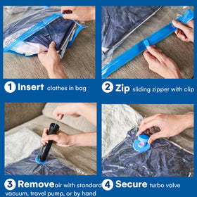 Spacesaver compact kit for travel, dorms, and moving storage.