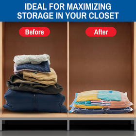 Spacesaver heavy-duty PA+PE material resists tearing for repeated use.