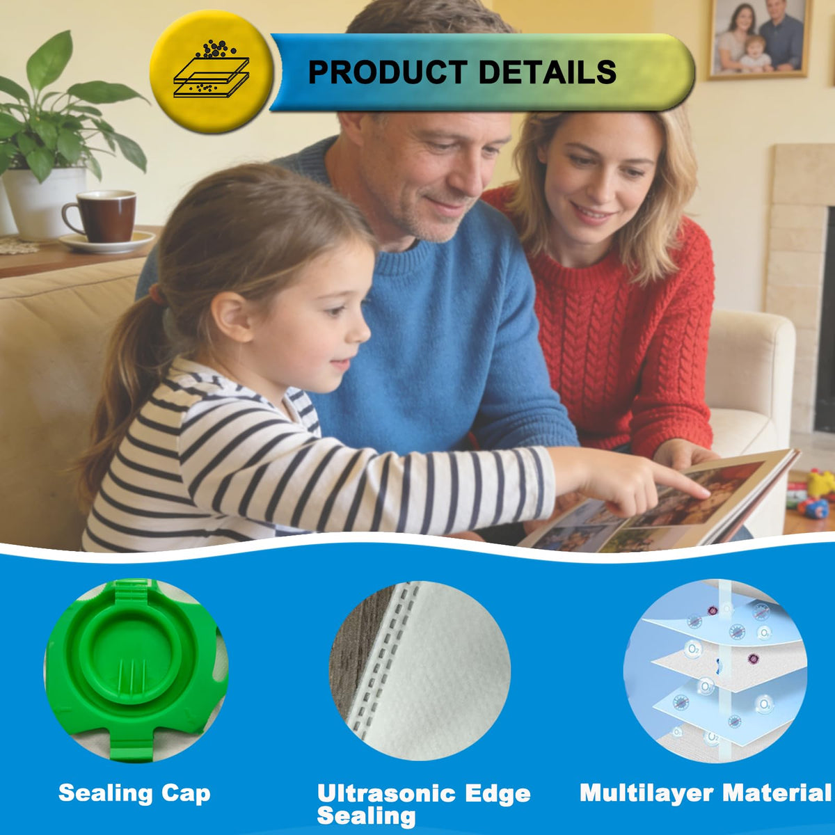 SpaceTent bag cap and sealed design demonstrates hygienic disposal feature.