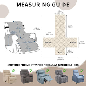 Sparaiz recliner cover with side pockets keeps essentials handy