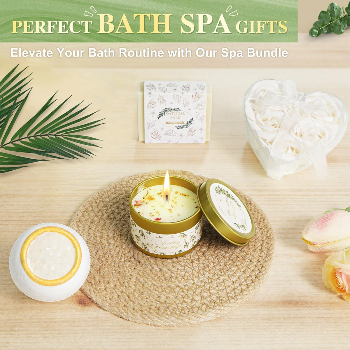 Sparkalyn bath salt balls, soothing spa-like soak.