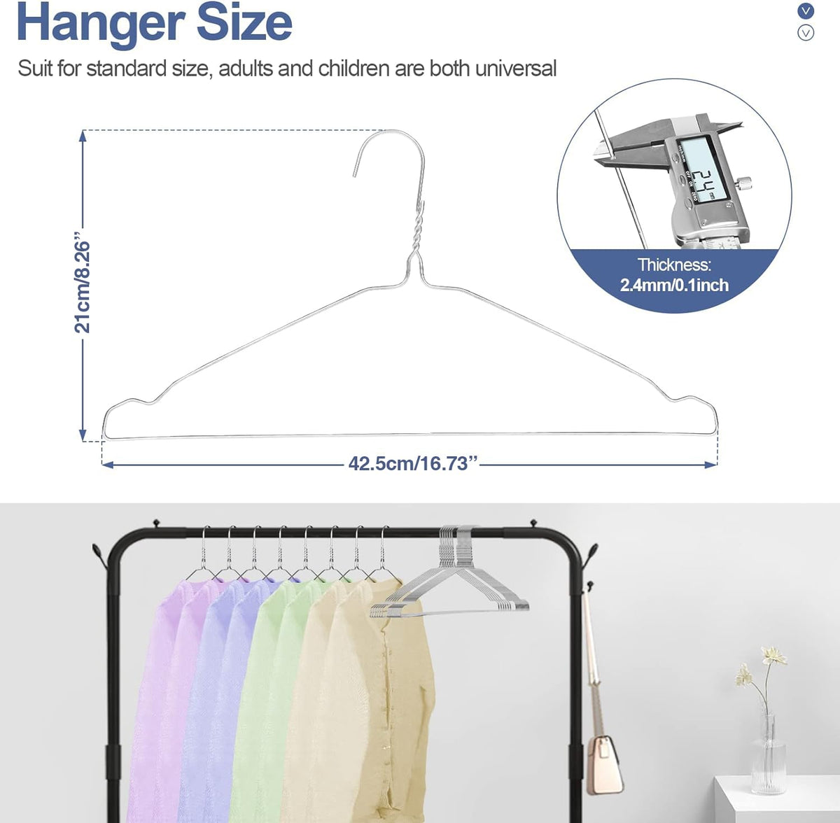 SPECILITE bulk pack of 100 hangers offers value for big closets.