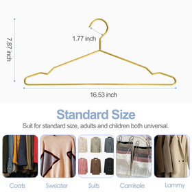 SPECILITE standard-size hanger fits both adults and children for everyday use.