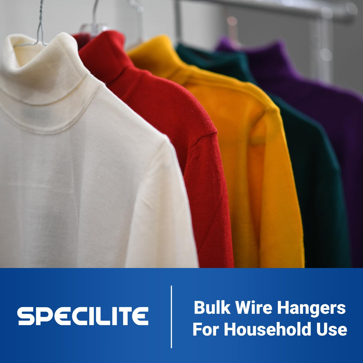SPECILITE sleek silver finish adds a clean look to the wardrobe