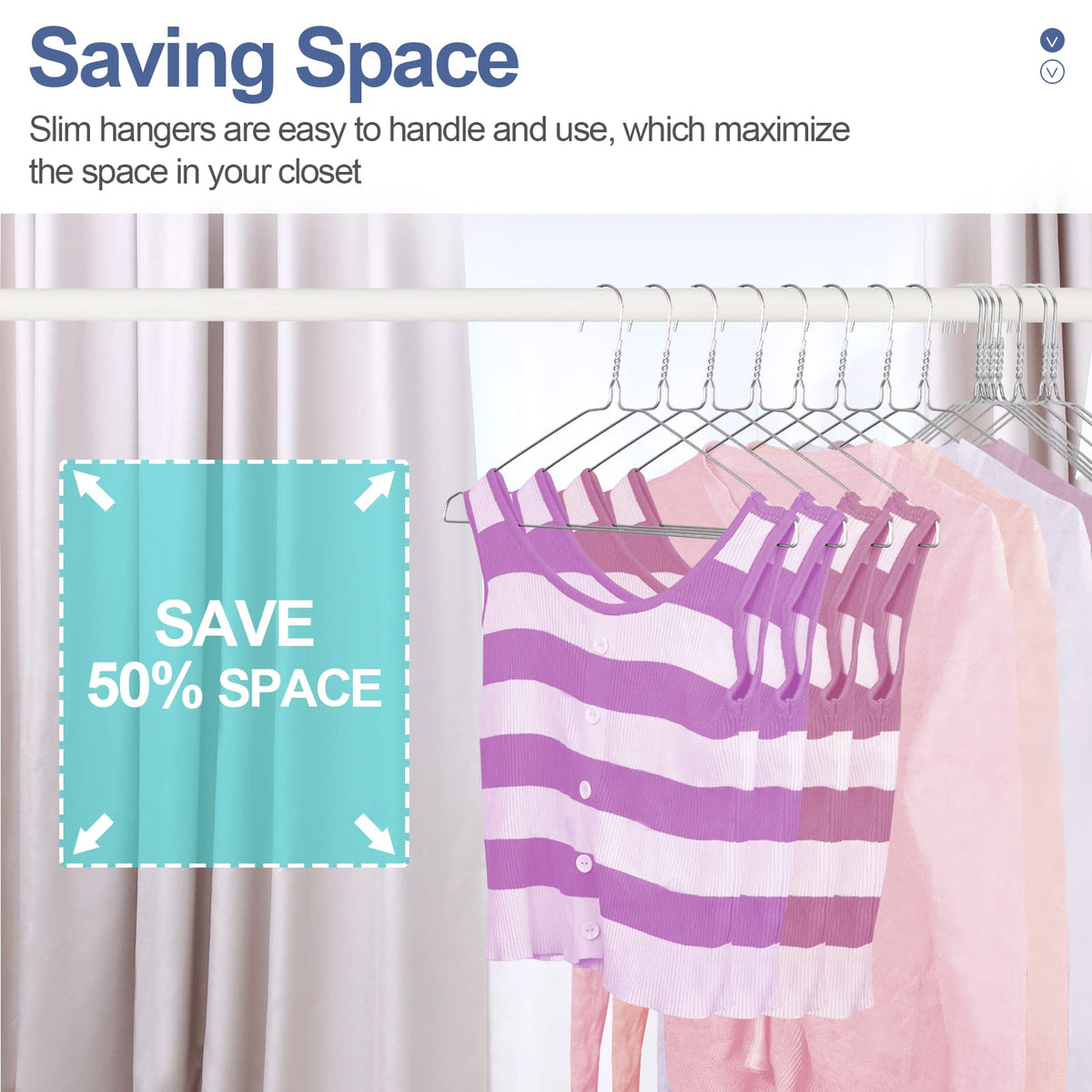 SPECILITE slim-profile hangers maximizing closet space in a compact wardrobe
