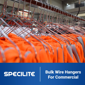 SPECILITE metal hangers organizing outfits neatly for daily use