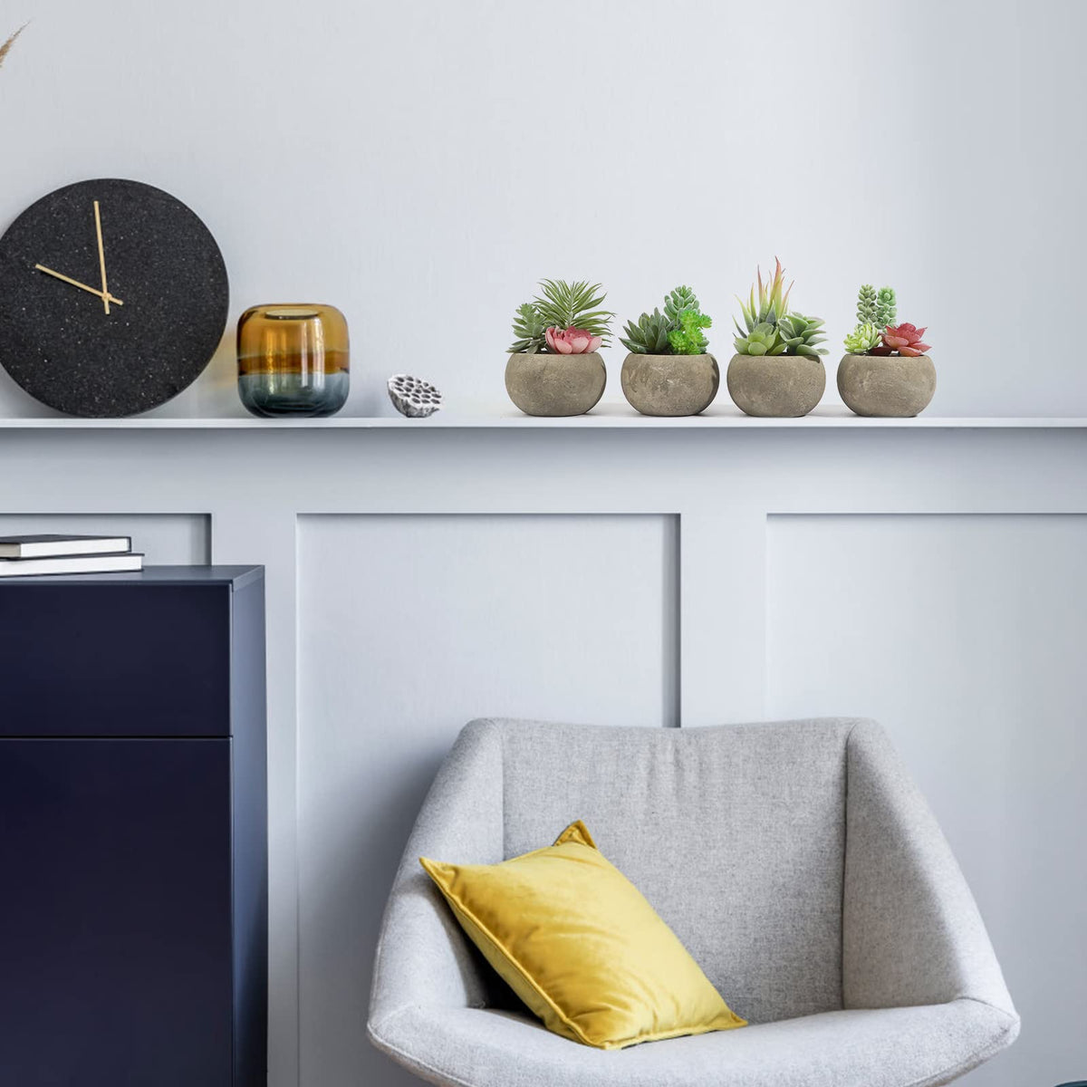 SPEPLA compact succulents decor fit home office or bedroom accents.