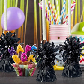 SPFYunion weights attached to balloons enabling quick table centerpiece setup