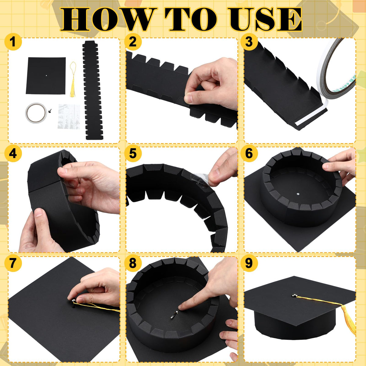 Spiareal foldable centerpiece for easy storage and setup