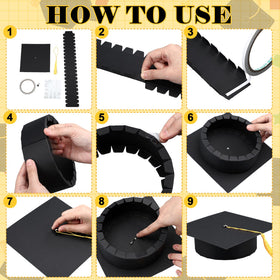 Spiareal foldable centerpiece for easy storage and setup