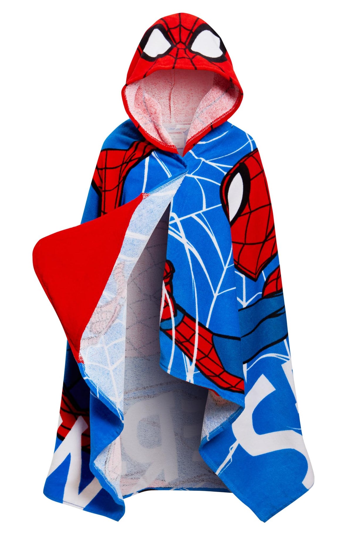 Official Marvel licensed Spider-Man towel from Ultimate Kids