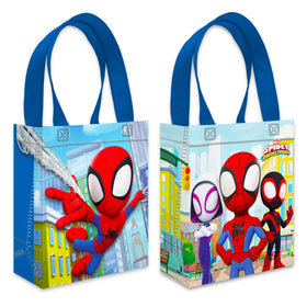 Spidey and Ghost Spider artwork tote, perfect for party favors.
