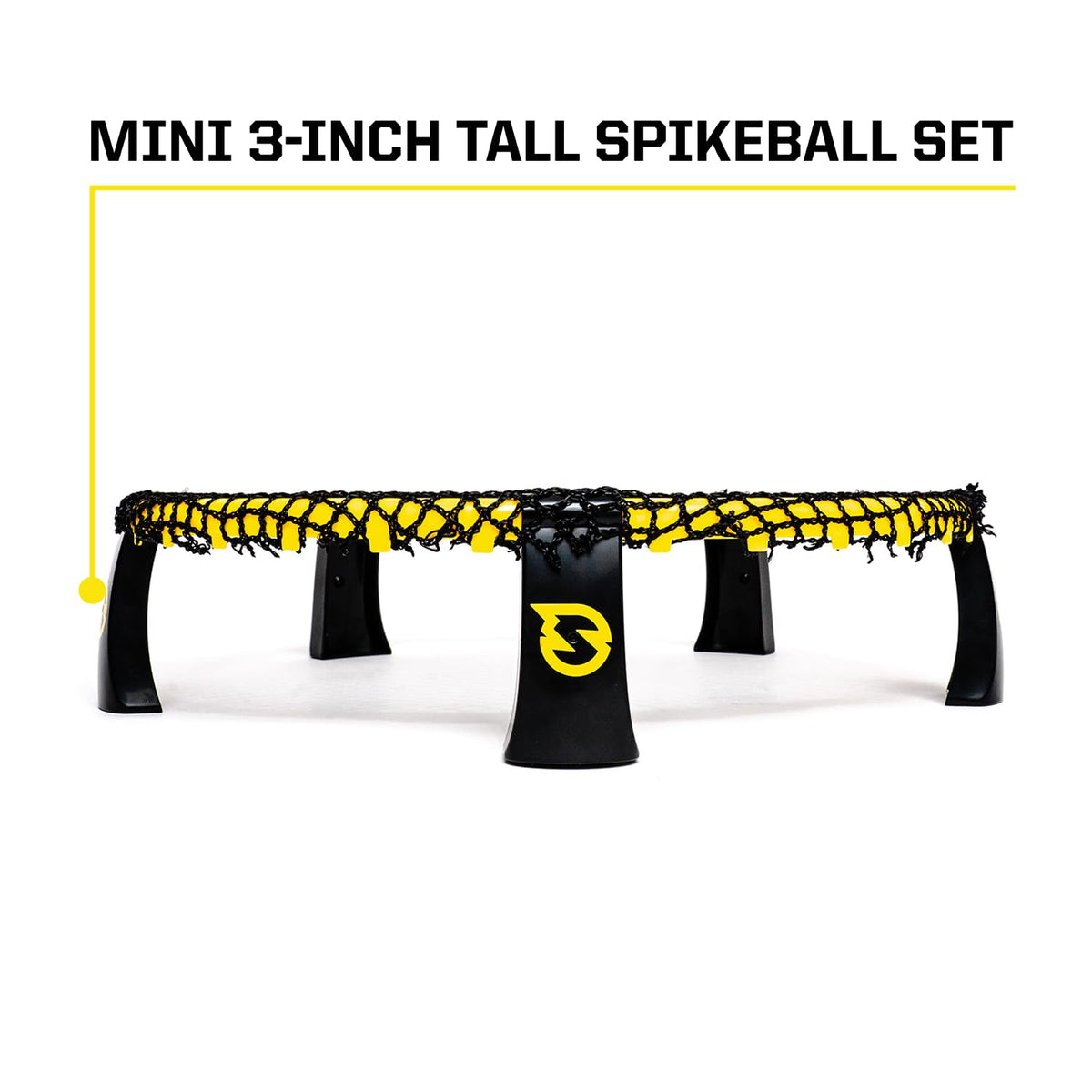 Spikeball Spikepong Mini Game legs shown for sturdy table-top play anywhere.