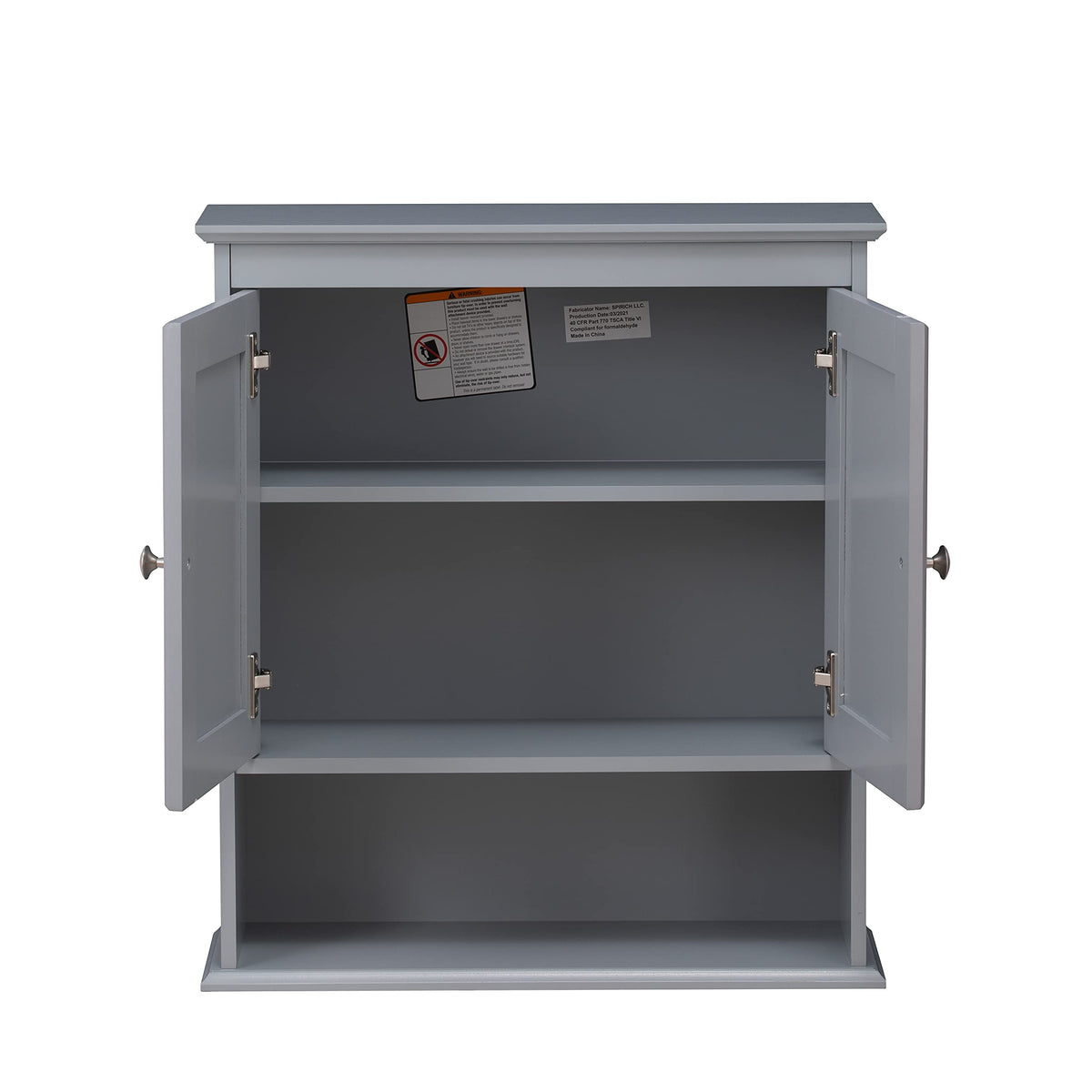 Spirich elegant wall cabinet adds a modern touch to any room
