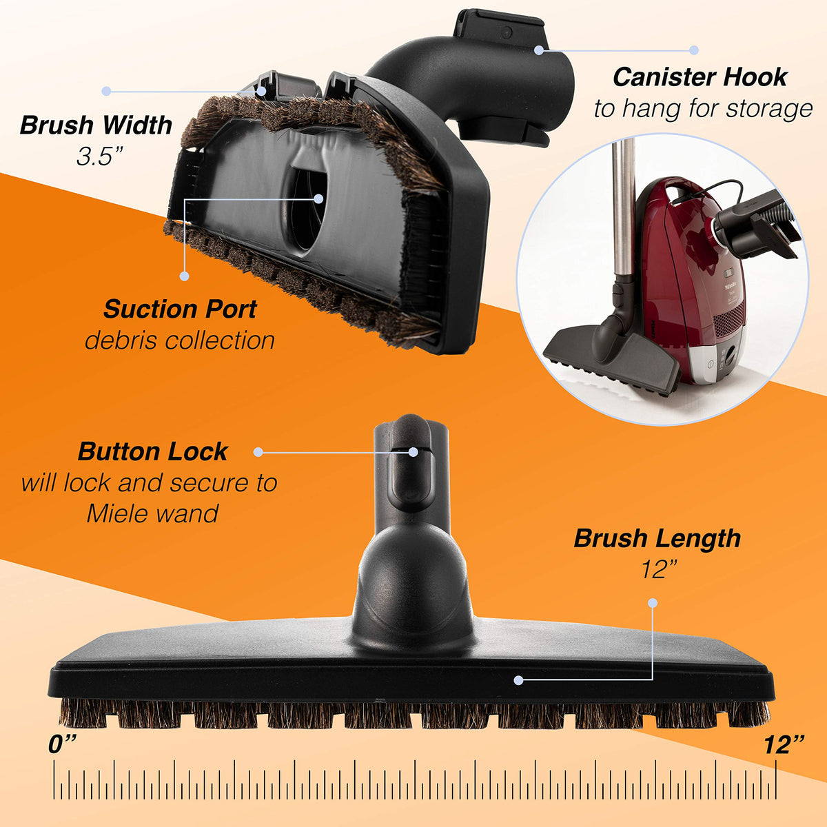 Splinova parquet brush includes a 6-month warranty for peace of mind.