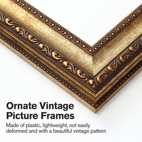 Splinterix gold frame tabletop display adds refined charm to desks and shelves