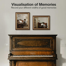 Splinterix ornate frame with tempered glass protects photos while preserving color.