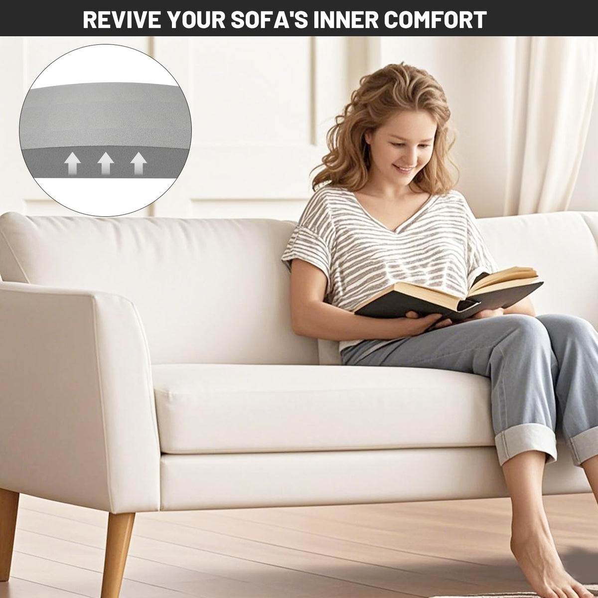 Spongiduits durable-stability for daily-use sofa supporting cushions.