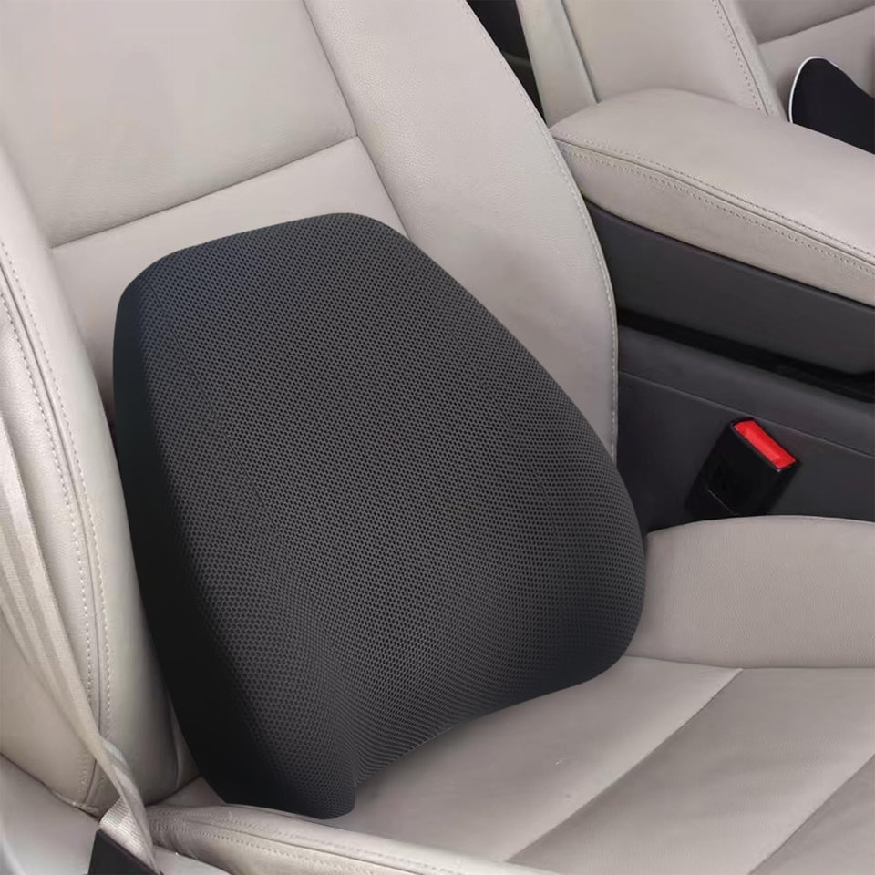 SPRFUFLY adjustable-buckle-elastic-strap keeps lumbar pillow secure on any seat.
