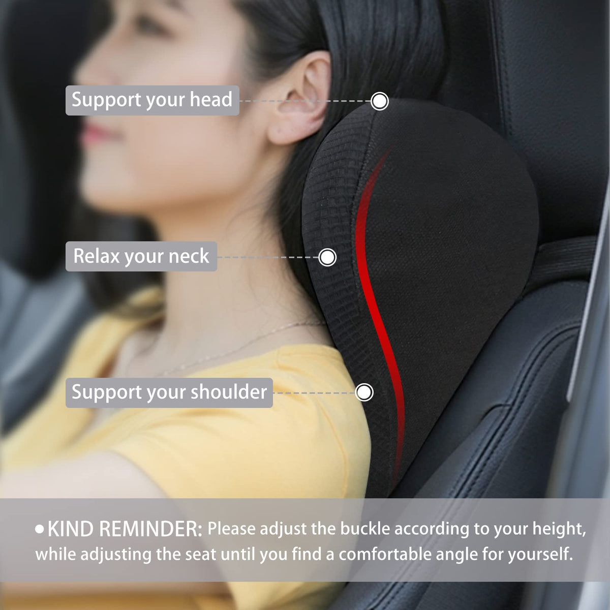 SPRFUFLY adjustable buckle ensures secure fit on most car seats.