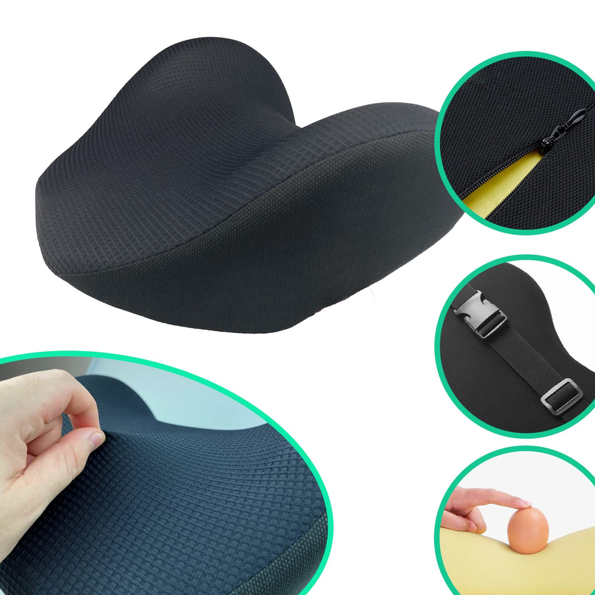 SPRFUFLY breathable removable cover keeps skin-friendly comfort year-round.