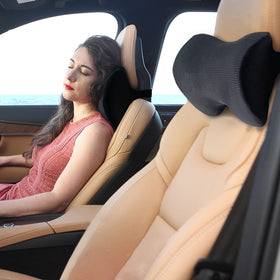 SPRFUFLY car neck pillow front view showing ergonomic support for long drives