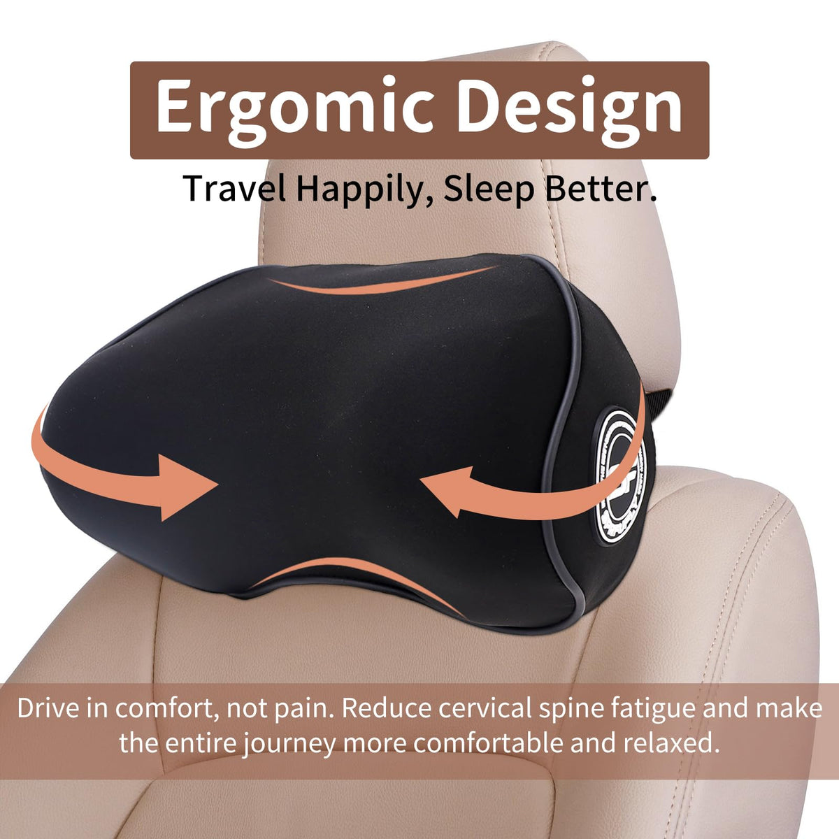 SPRFUFLY easy-install buckle secures pillow without slipping.