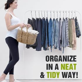 Spring Fever open-ended hangers simplify outfit changes without removing from rack.
