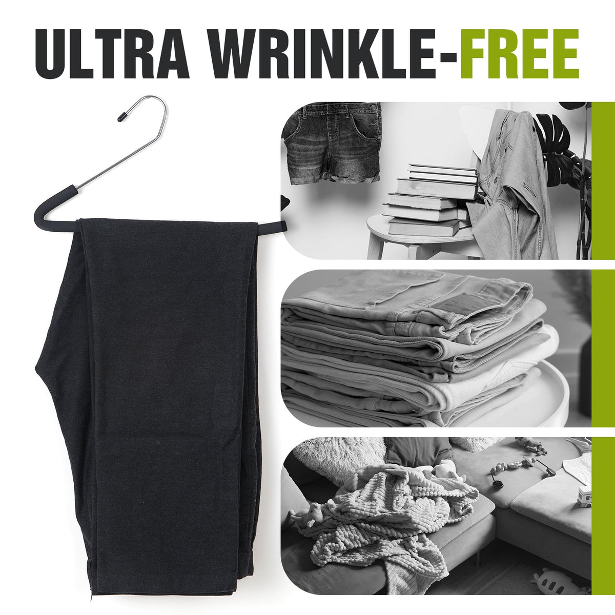 Spring Fever open design allows quick access to pants without removing hanger